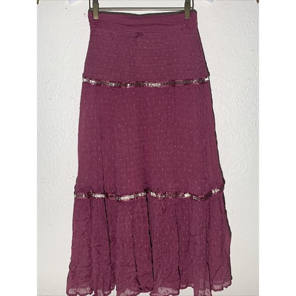 Free People Womens Skirt  Light Purple Boho NWT - Picture 9 of 9
